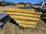 Big industrial plastic material hand cart