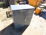 Metal storage cabinet