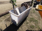 Small industrial material hand cart w/chairs