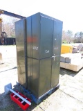 (2) metal storage cabinets