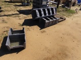 Pallet of plastic storage containers