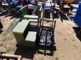 (3) 2steps metal steps w/ barrel cart