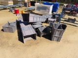 Plastic storage bins