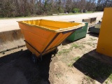 Industrial big plastic material hand cart