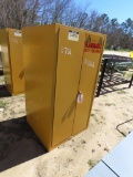 Justrite flammable storage cabinet