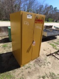 Justrite flammable storage cabinet
