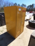 Justrite flammable storage cabinet