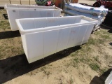 Industrial hand cart w/plastic storage bin