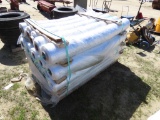 Pallet of rolls of clear plastic