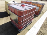 250 gallon plastic tank w/metal cage