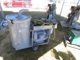 Dust collector on 4wheel cart w/240V electric motor 3phase 10hp