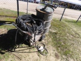 Dust collector on 4wheel cart w/240V electric motor 3phase 10hp