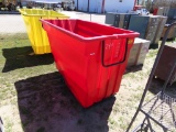 Bayhead plastic waste container w/wheels