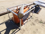 Skid steer double discharge concrete mixer