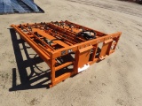 Landhonor skid steer hay accumulator grapple