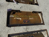 Skid steer adaptor plate