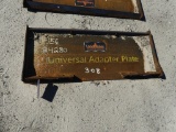 Skid steer adaptor plate