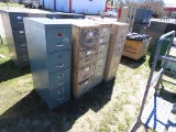 (4) metal filing cabinets