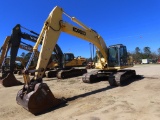 KOBELCO SK210 Acera Mark 8E excavator, closed A/C cab, 31.5inch steel tracks, 48inch Geith bucket