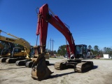 2012 LINK-BELT 350X3 excavator, closed A/C cab, 31.5inch steel tracks, 25inch Strickland digging buc