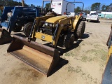 Challenger MT285B 4x4 tractor, 2post rops, rear turf tires, MC40B front end loader attachment, hydro