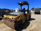 2017 SAKAI SW770HF tandem smooth drum roller, 2post canopy, 66inch smooth drum, 3394hrs, s/n: 4SW48-