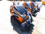 Mini ride on skid steer, gas engine, 39inch loader bucket, aux hyd outlets, 7inch rubber tracks