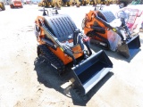 Landhero mini skid steer, 22hp gas engine, 40inch loader bucket, 7inch rubber tracks, aux hyd outlet