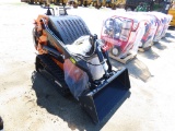 Landhero mini skid steer, 22hp gas engine, 40inch loader bucket, 7inch rubber tracks, aux hyd outlet