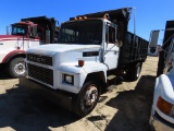 1986 MACK 44 single axle dump truck, 14ft bed w/roll tarp, Cummins diesel, 10spd, air brakes