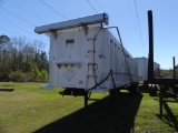 1999 TRAVIS T/A frameless end dump aluminum trailer, steel rims, roll tarp s/n:1T91F3926X1247143