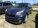 2017 KIA SPORTAGE FE Suv, 4cylinder engine, A/T, power windows, power locks, cloth interior miles:15