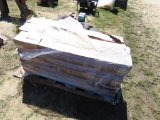 Pallet of rolls of clear plastic