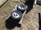 (2) atv rims & tires