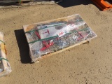Pallet of 9200lb ratchet binders & 3/8inch 20ft G70 chain