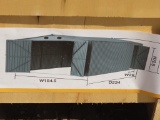13ft x 20ft metal garage shed