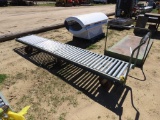 12ft conveyor belt w/ industrial size wheels