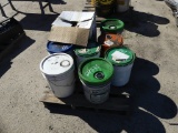 Pallet of tractor fluid w/Briggs & Stratton engine