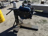 Ford V6 engine on motor stand