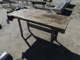 Work table w/wood vise