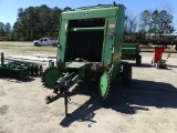 JOHN DEERE 456 round hay baler pull type, 4ft x 5ft round bale, s/n: E0U456X122139