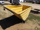 Big industrial plastic material hand cart