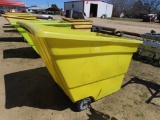 Big industrial plastic material hand cart