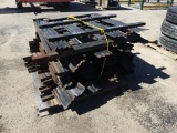 Pallet of metal tire bed sides