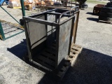 (2) industrial metal hand cart
