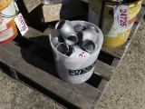 Bucket of aluminum T fittings