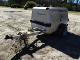 Ingersoll-Rand 185 pull type air compressor, power by Cummins diesel, s/n: 285122UAT221