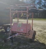 Pull single axle solar message board