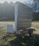 Pull single axle solar message board