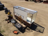 Rigid drain cleaning machine w/glass case